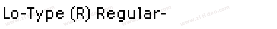 Lo-Type (R) Regular字体转换